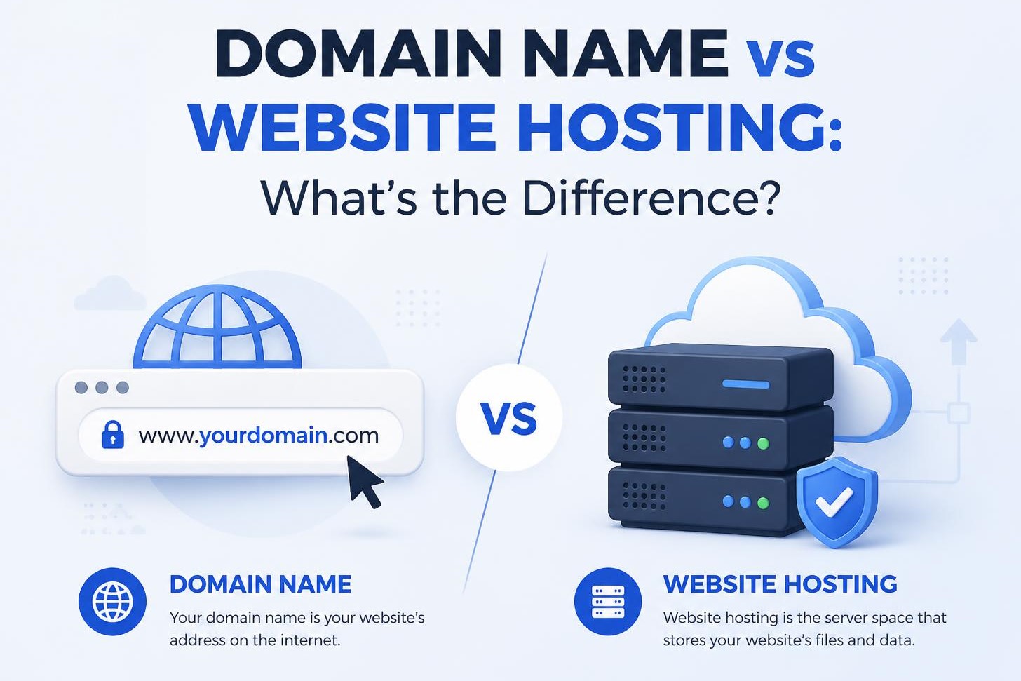 Domain Name vs Website Hosting What's the Difference