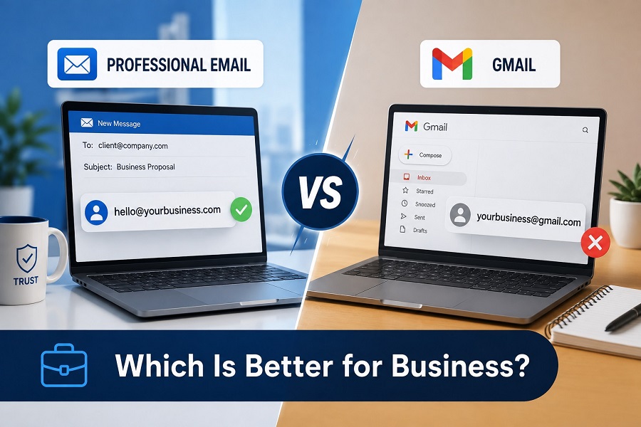 Professional Email vs Gmail Which Is Better for Business