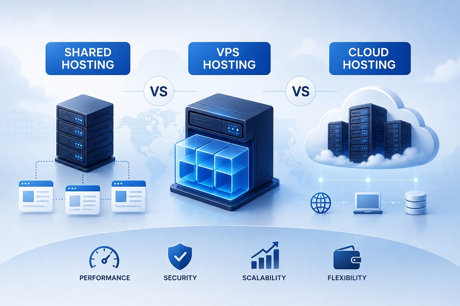 Shared vs VPS vs Cloud Hosting Which Is Right for Your Website